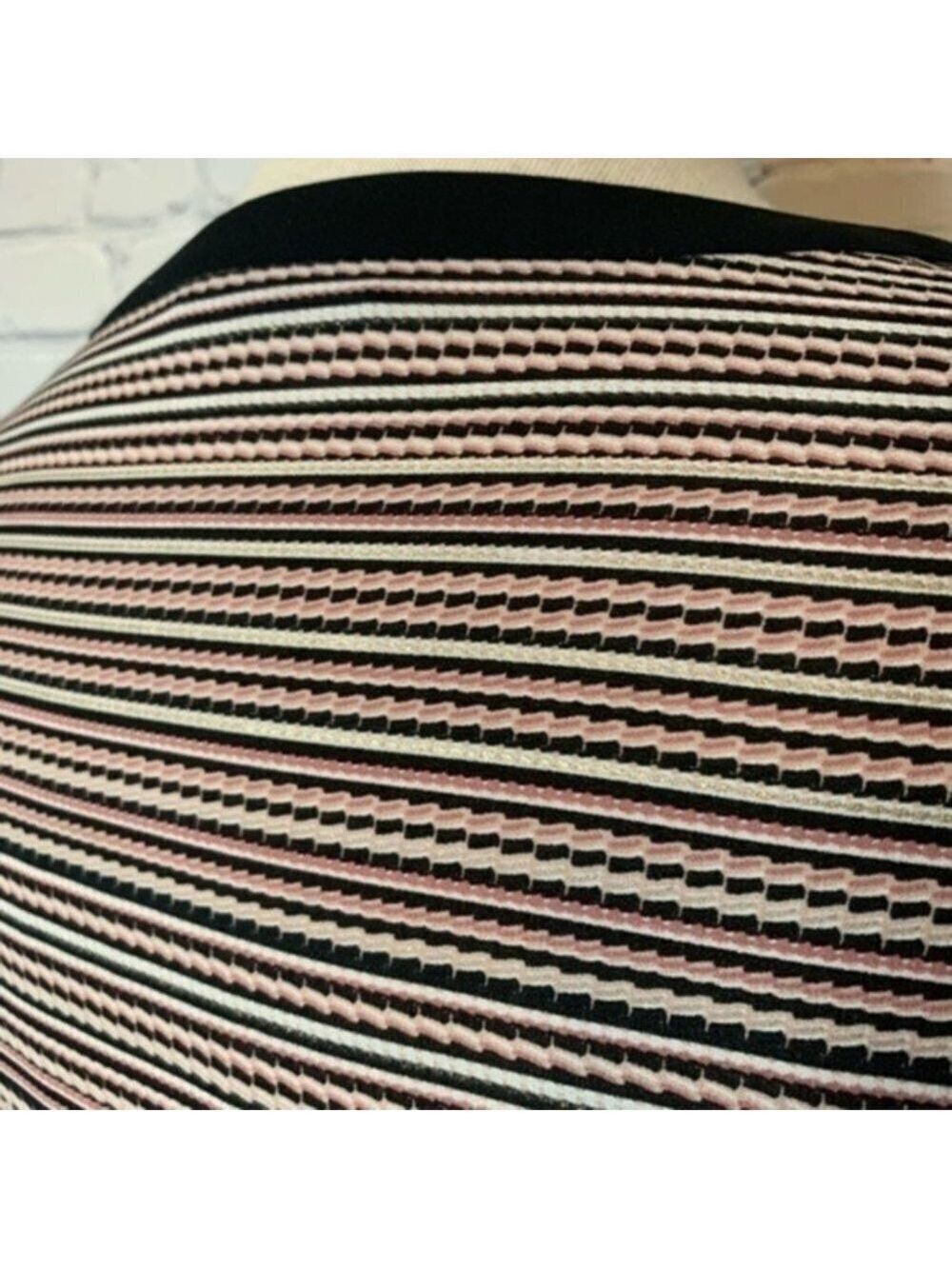 Liz Claiborne Stripe Tunic Button Up Top 2X - Picture 8 of 9